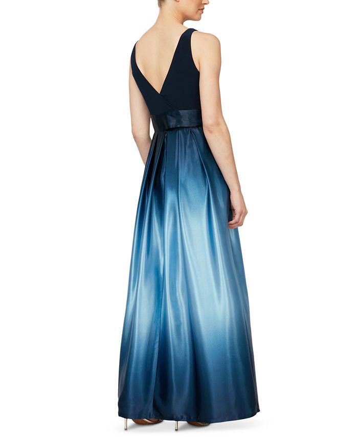 SL Fashions Ombré Satin Bow Sash Gown & Reviews - Dresses - Women - Macy's
