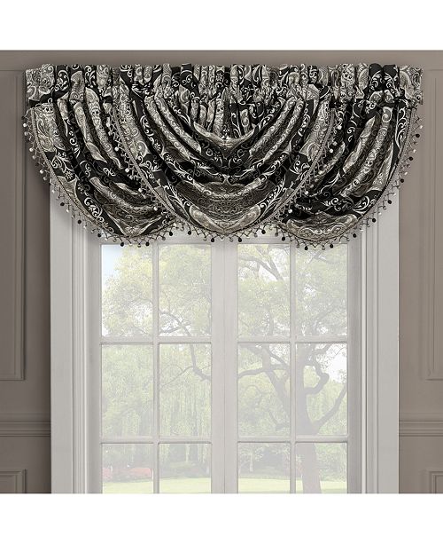 J Queen New York J Queen Vera Window Waterfall Valance Reviews Window Treatments Blinds Macy S