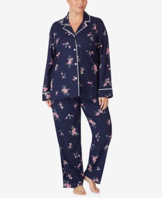 Size Cotton Jersey Pajama Set 