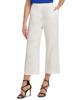 macys wide leg cropped pants