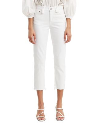 levis white boyfriend jeans