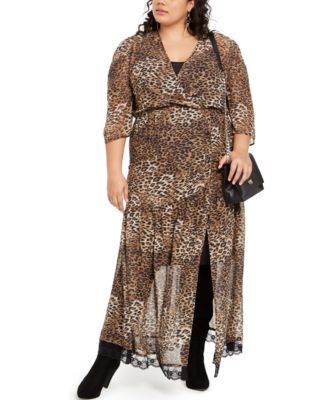 plus leopard dress