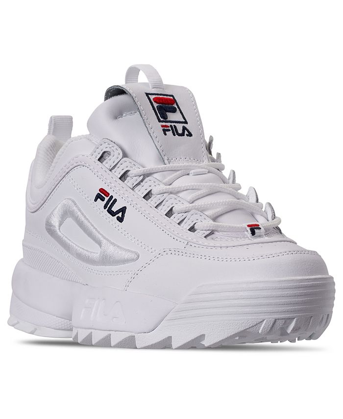 Fila Women's Disruptor II Premium Embroidery Casual Athletic Sneakers
