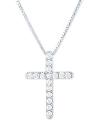 Silver And Diamond Cross Necklace Online, 57% OFF | www 