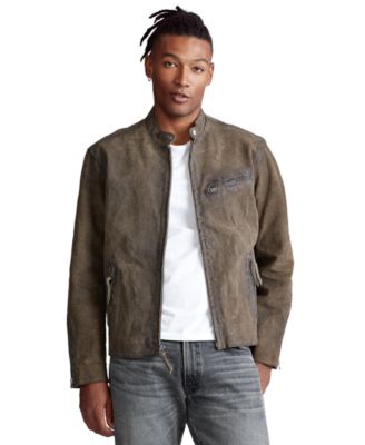 polo ralph lauren cafe racer leather jacket