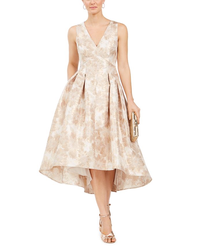 Eliza J Printed Gold-Tone Dress & Reviews - Dresses - Women - Macy's