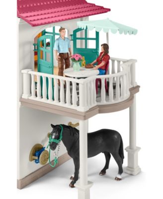 schleich large horse stable with horse and stable