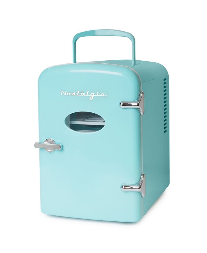 Nostalgia Retro 6Can Personal Refrigerator RF6RRAQ & Reviews Small Appliances Kitchen Macy's