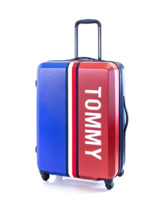 tommy hilfiger pink luggage