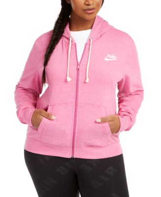 pink nike hoodie plus size
