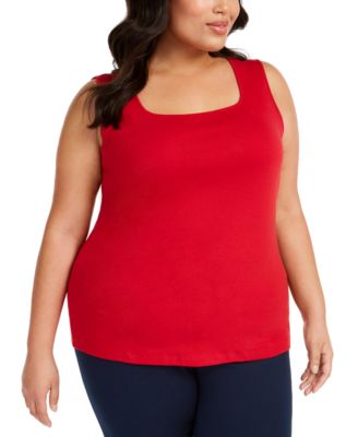 macys plus size tank tops