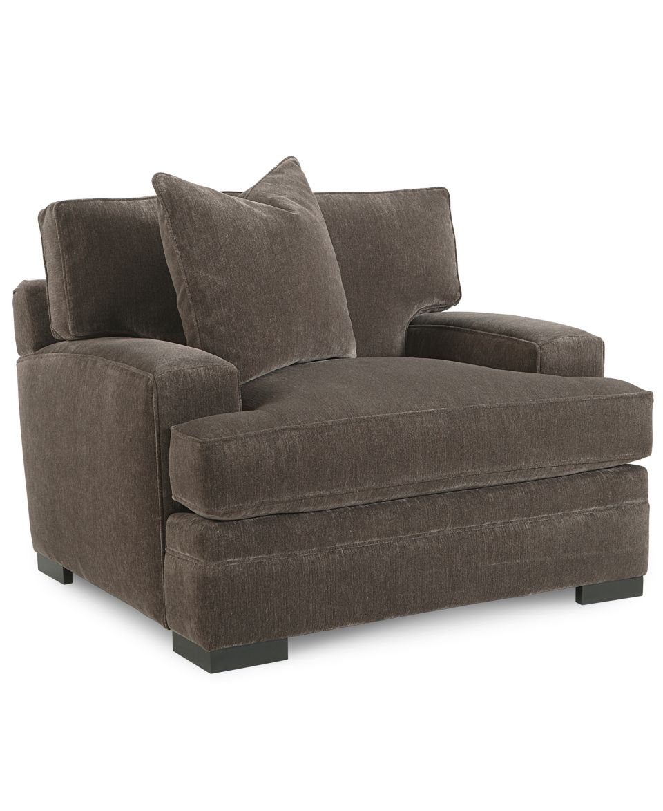 Doss Godiva Fabric Microfiber Living Room Chair, Round Swivel 50W x 50D x 39H   Furniture