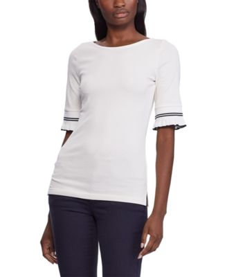 macy's elbow sleeve top