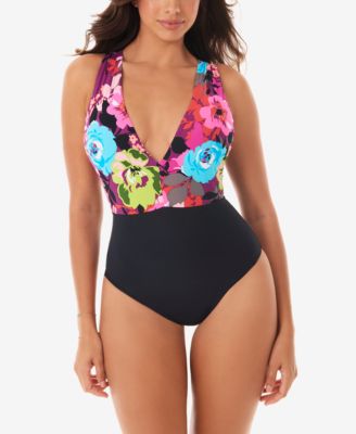 tummy control plunge swimsuit