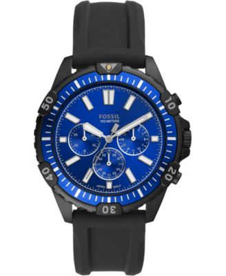 fossil men's silicone watch