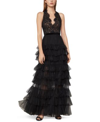 bcbg lace black dress