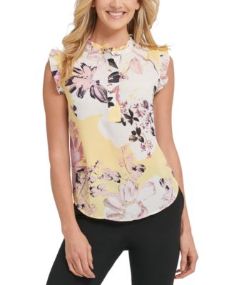 macys sleeveless tops