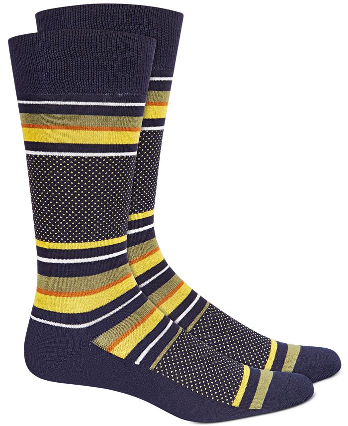 Alfani Men's Stripe Dot Socks, Created for Macy's & Reviews Underwear