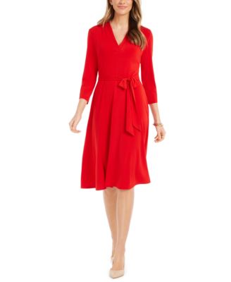 macys midi dresses with sleeves