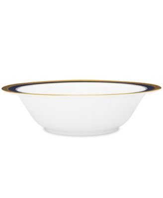 Круглая миска для овощей Noritake Odessa Cobalt Gold, 9,50 дюйма, 32 унции.