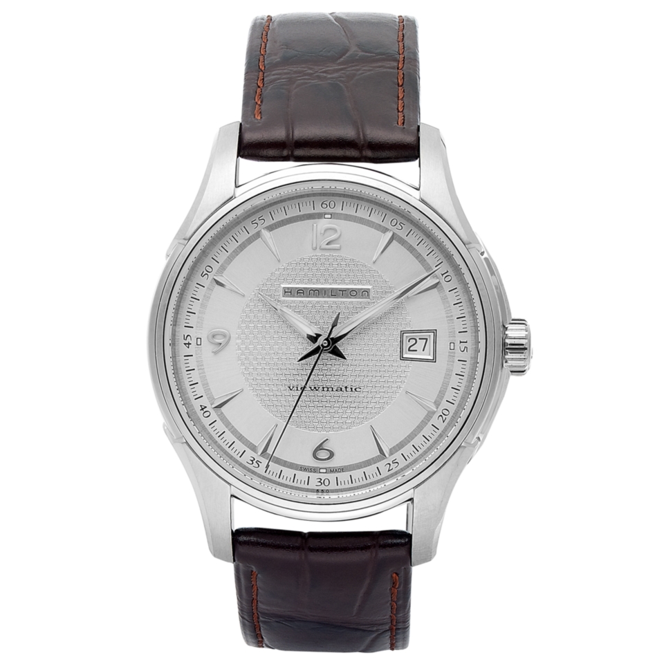 Hamilton Watch, Mens Swiss Automatic Jazzmaster Viewmatic Brown