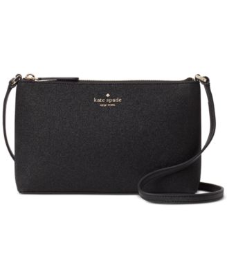 kate spade black glitter crossbody