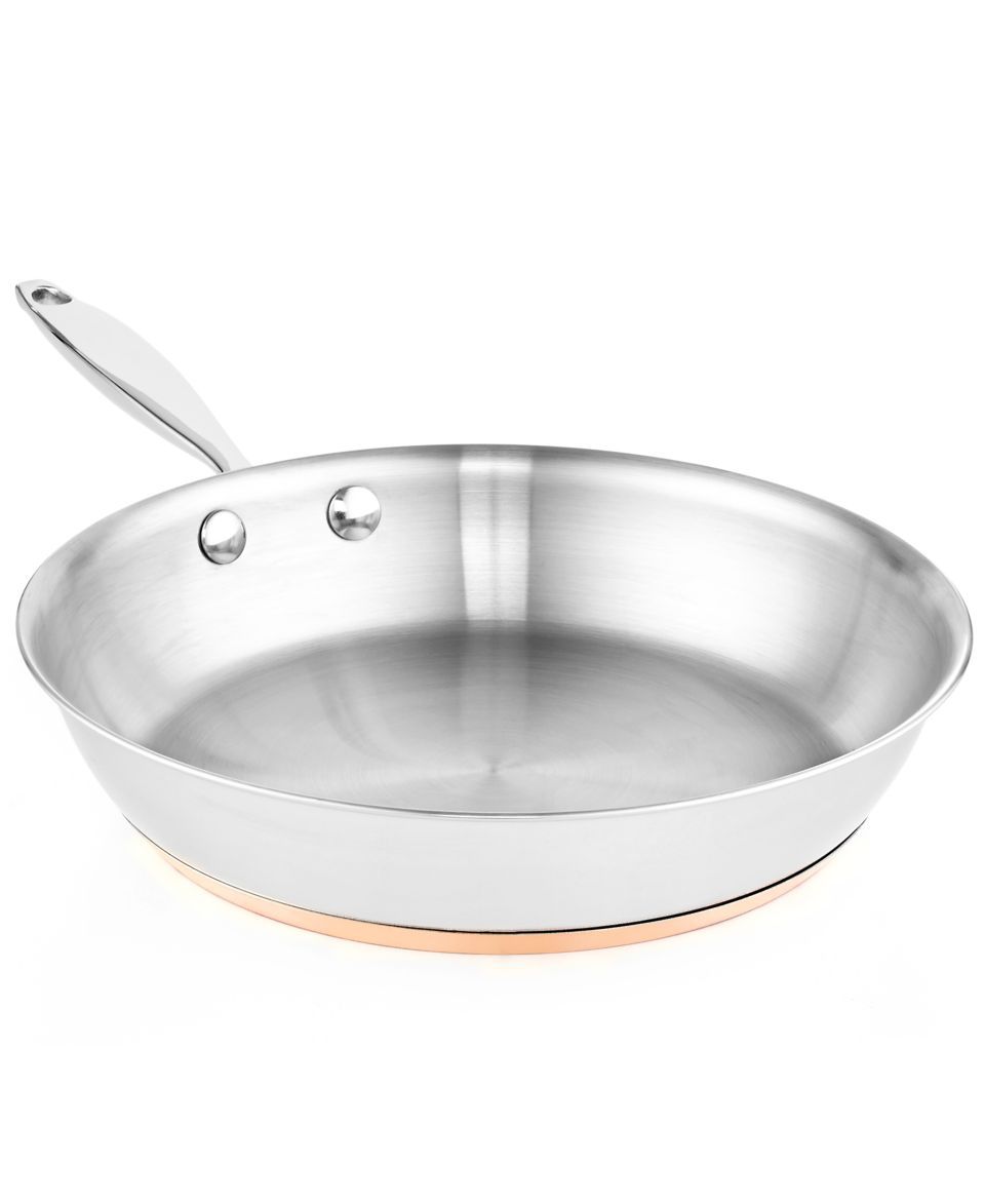 Martha Stewart Collection Copper Accent 5 Qt. Covered Chefs Pan