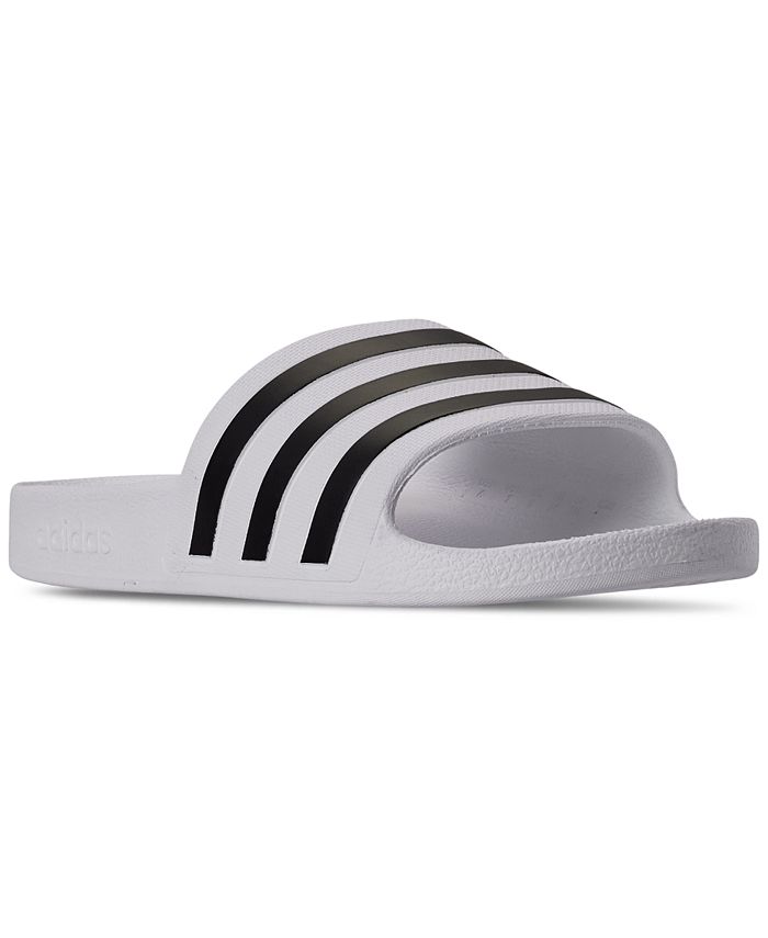 Adidas Women S Originals Adilette Aqua Slide Sandals From Finish Line Reviews Finish Line Women S Shoes Shoes Macy S