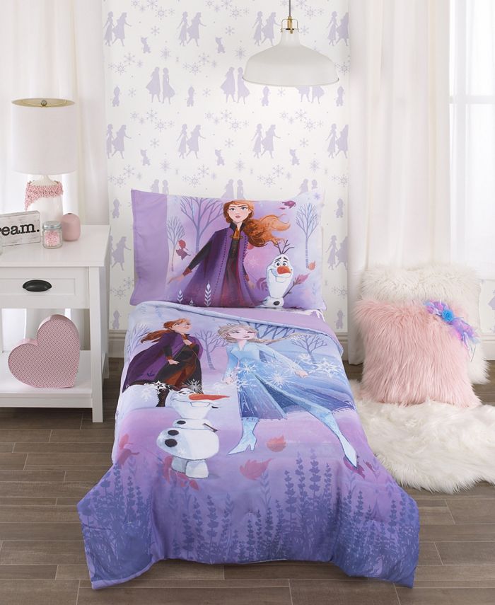 Disney Frozen 4 Piece Toddler Bedding Set Reviews Bedding Collections Bed Bath Macy S