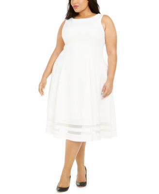 macy's calvin klein plus size dress