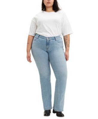Trendy Plus Size Classic Bootcut Jeans 