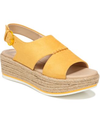 dr scholl's yellow sandals