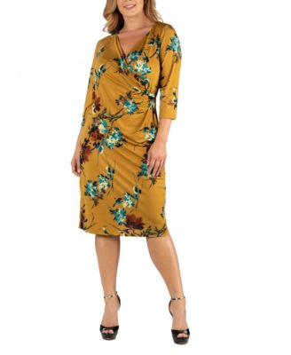 macys plus size yellow dresses