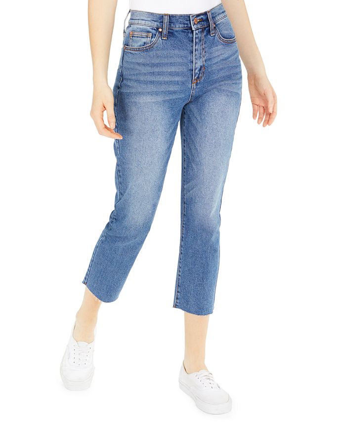 Celebrity Pink Juniors' Cropped Straight-Leg Jeans & Reviews - Jeans ...