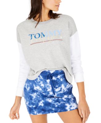 tommy hilfiger logo sleeve sweatshirt