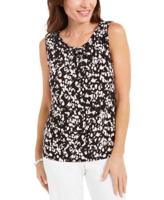 macys petite sleeveless tops