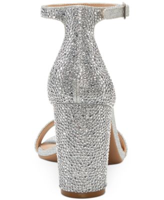 macy's silver sandals