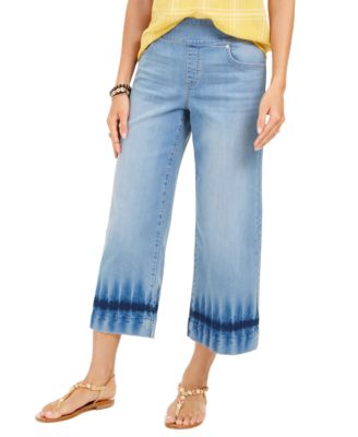 wide leg cropped jeans womens