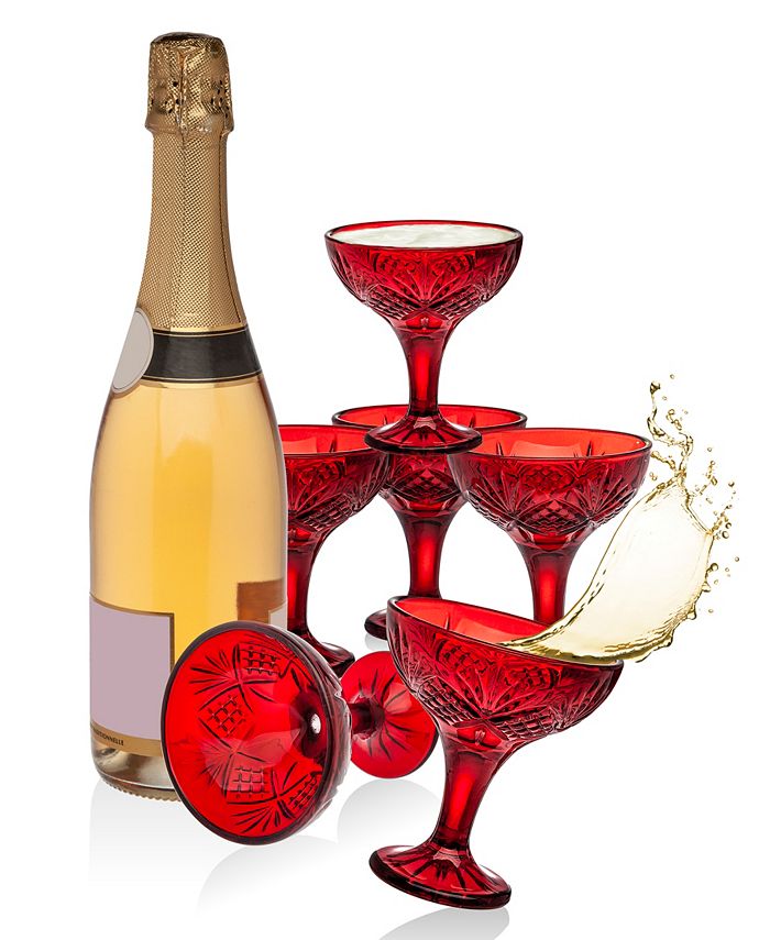 Godinger CLOSEOUT! Dublin Red 12 Piece Tasting and Drinking Set