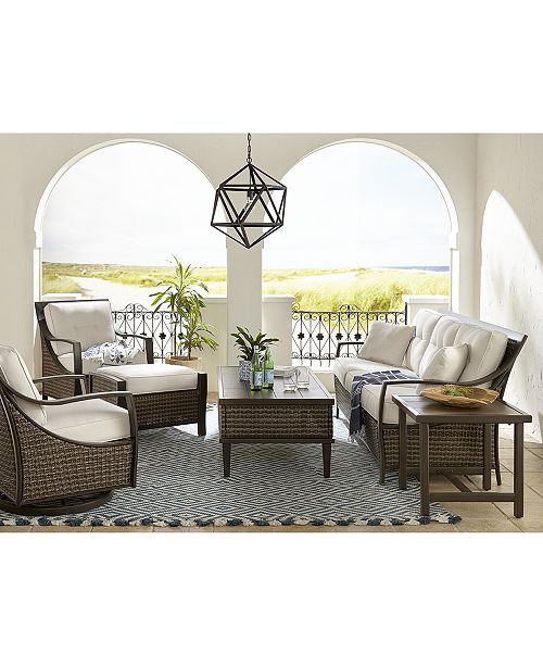 Furniture North Shore Outdoor Seating Collection With Sunbrella Cushions Created For Macy S Reviews Furniture Macy S
