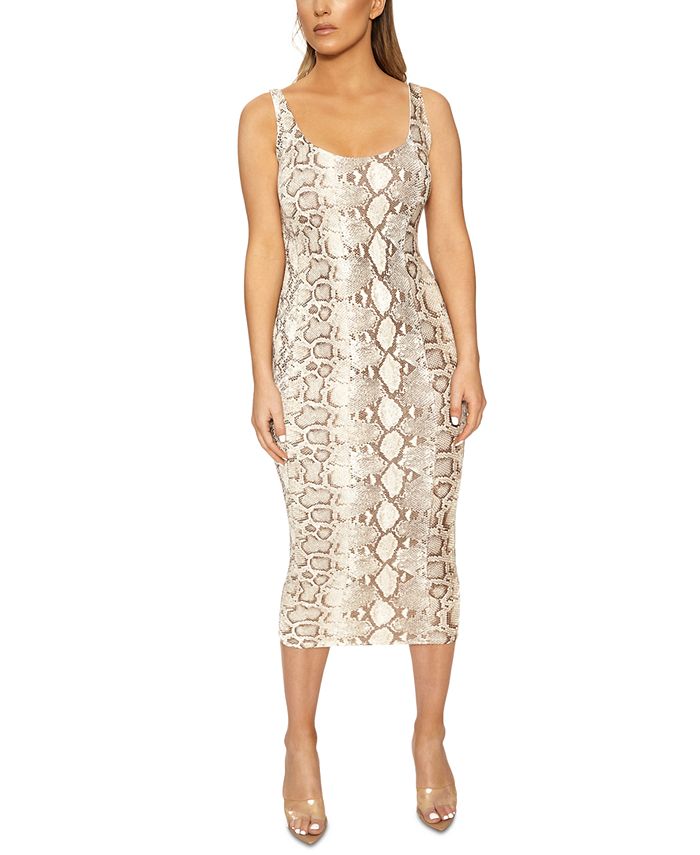 naked wardrobe hourglass midi dress