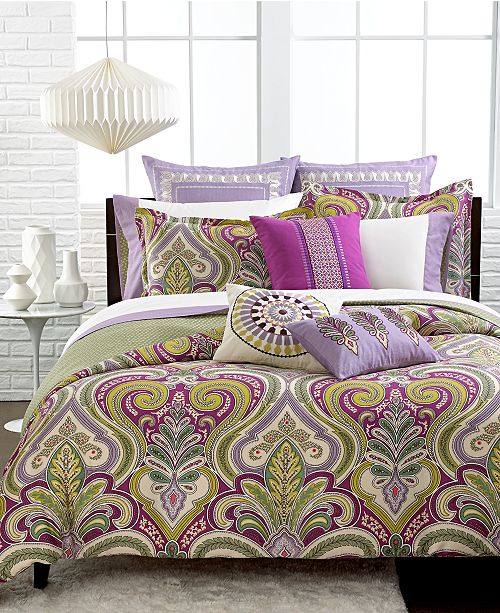 Echo Vineyard Paisley Reversible Bedding Collection Thread Count 300 100 Cotton Reviews Bedding Collections Bed Bath Macy S