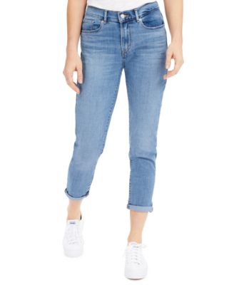 cuffed cropped jeans