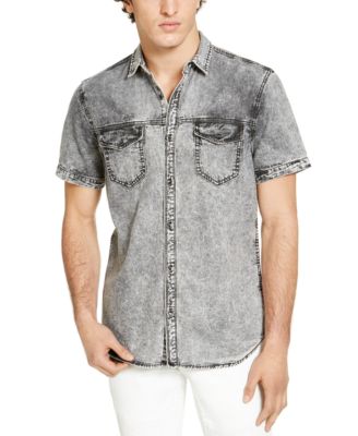 macy's denim shirt