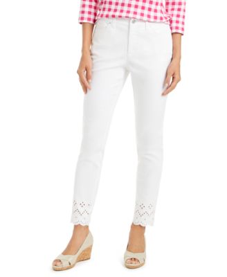 macys white jeans