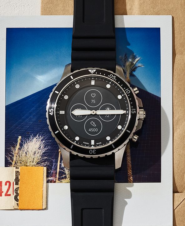 black fossil smart watch