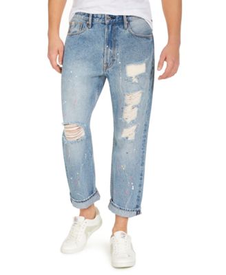 relaxed fit cropped jeans