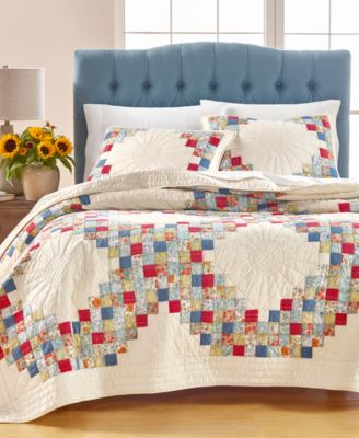 Martha Stewart Collection Artisan Sunflower Patchwork King/Cal King ...