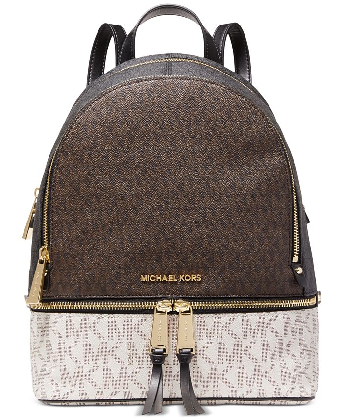Michael Kors Signature Rhea Zip Backpack & Reviews Handbags