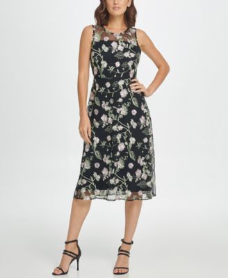 macys womens fit and flare dresses